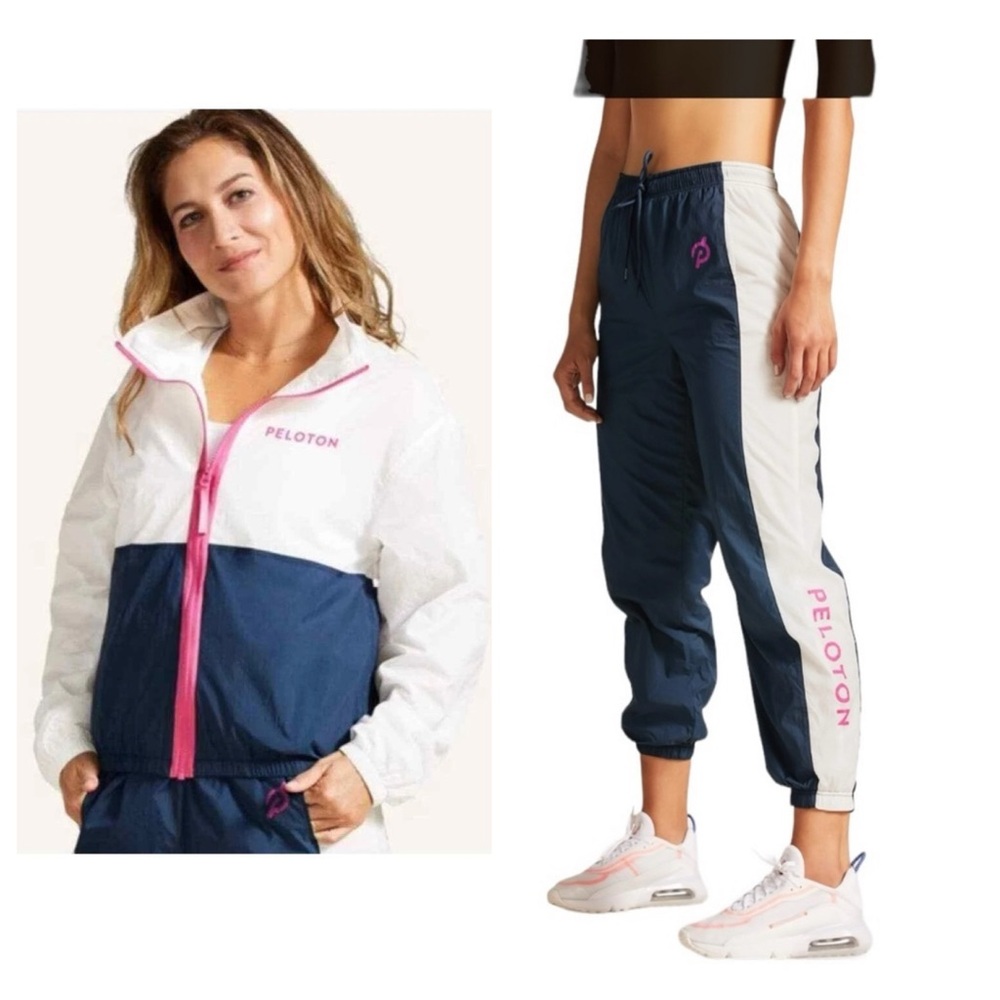 Peloton Women's Retro Track Jacket and Pant Full XL Set